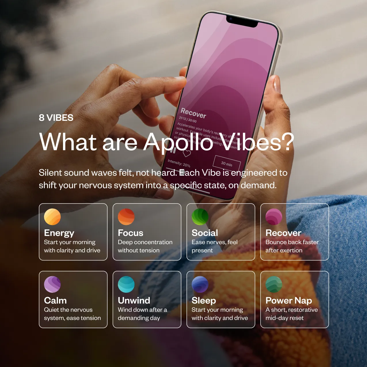 Apollo Wearable + SmartVibes AI Membership and FREE Sleep Band ($29 Value) - Image 4