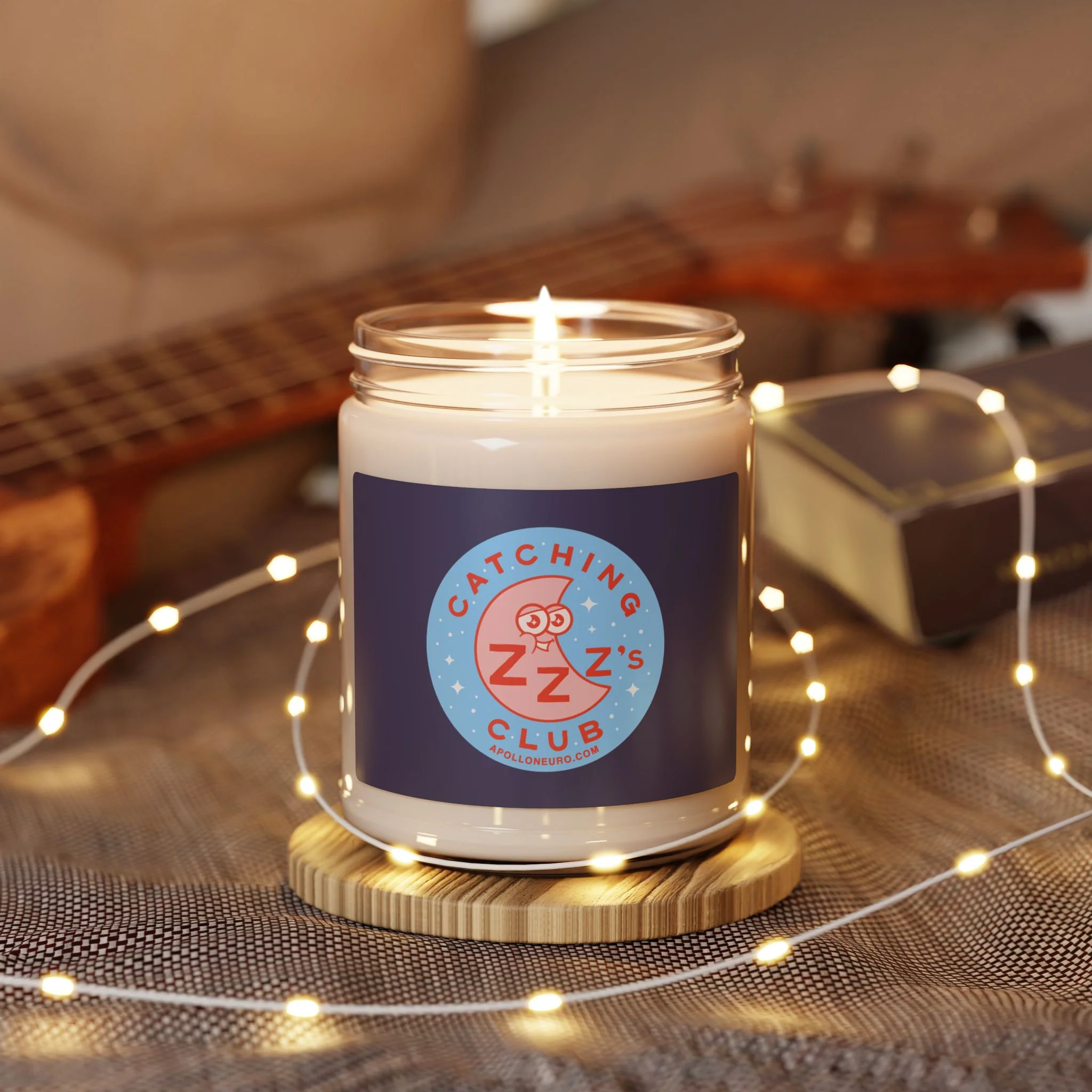 Catching Zzz's Club Unscented Soy Candle – 9oz Relaxing Sleep & Bedtime Gift - Image 3