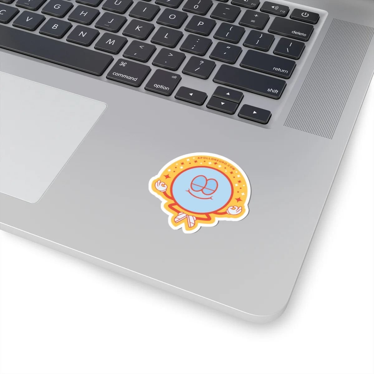 Apollo Guru Meditating Smiley Kiss-Cut Sticker - Image 8